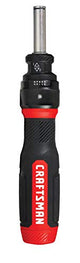 CRAFTSMAN Ratcheting Screwdriver, SpeedDrive, 2” Double Ended Bits Included, Handle Holds Up To 6 Bits (CMHT68129) Craftsman