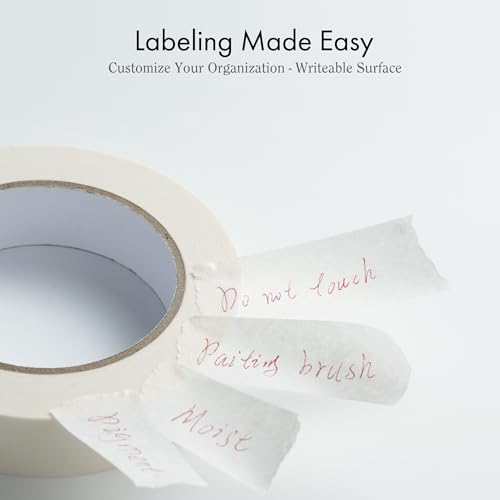 ARTIFY Artist Tape for Drafting Art, 1" *3 Pack White Masking Tape for Watercolor Painting Drafting Canvas Framing and All Paper Media, for Craft, ARTIFY art supplies