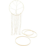Bamboo Rings for Crafts, Macrame, and Dreamcatchers (10.2 Inches, 12 Pack) Bright Creations