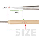 HIMI Gouache/Paint Detail Brushes Set 5 Pcs for Acrylic Oil Watercolor Face & Body Gouache Painting Nice Gift Art hobbyist,Adults (Yellow, Detail HIMI