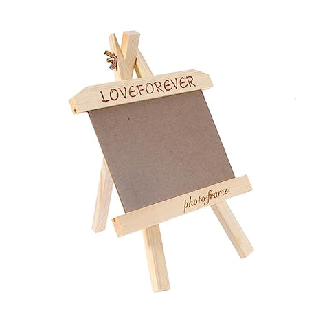 DECHOUS Photo Display Vintage Picture Frames Unfinished Wood Photo Frames Tabletop Display Easel Kids Painting Frames Picture Frame Craft Kit Diy DECHOUS