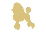 Poodle Unfinished Wood Animal Everyday Decor Dog Lover Door Hanger MDF Shape Canvas Style 1 Diverse Woodworking