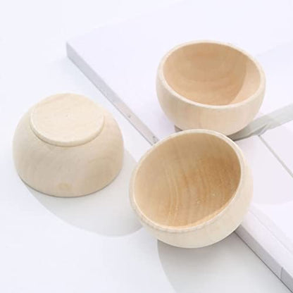 Gadpiparty Home Decor 5Pcs Unfinished Wooden Bowls Wood Craft Bowls Wooden Pinch Bowls DIY Wood Bowls for Crafts Sorting Artisan Boards, Nuts - WoodArtSupply