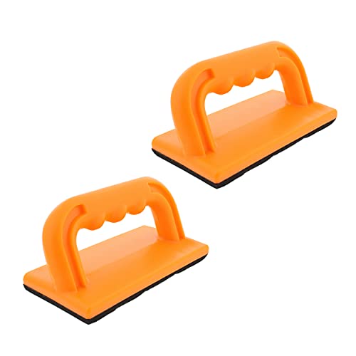 DCT Wood Cutting Push Up Stick Block 2-Pack Set – Angle Handle Foam Pad Holder Blocks for Cutting on Jointer, Table Saw Deadwood Crafted Tools