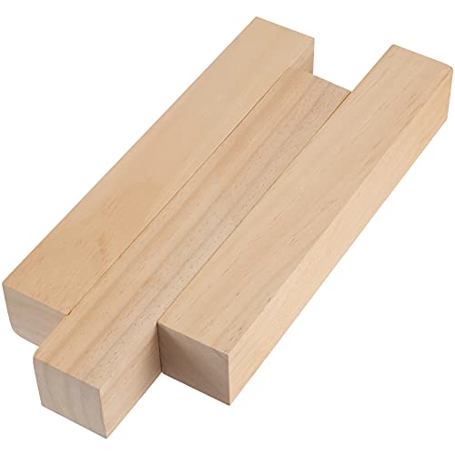 ZEONHAK 8 PCS 2 x 2 x 12 Inches Pine Lumber Square Turning Blanks, Natural Unfinished Wood Carving Blocks for Carving, DIY Art and Craft ZEONHAK