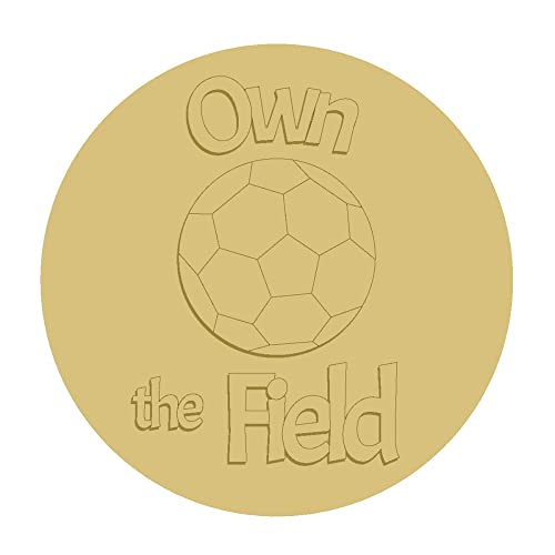 3D Own The Field Soccer Cutout Unfinished Wood Kids Room Inspirational Décor Door Hanger MDF Shape Canvas Style 1 Art 2 (18") Diverse Woodworking