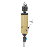 3/8 Straight Pneumatic Drill 22000rpm Air Power Drill High Speed Pneumatic Drilling Engraving Polishing Tool with Adjustable Inlet Valve Wrench Chunk Walfront