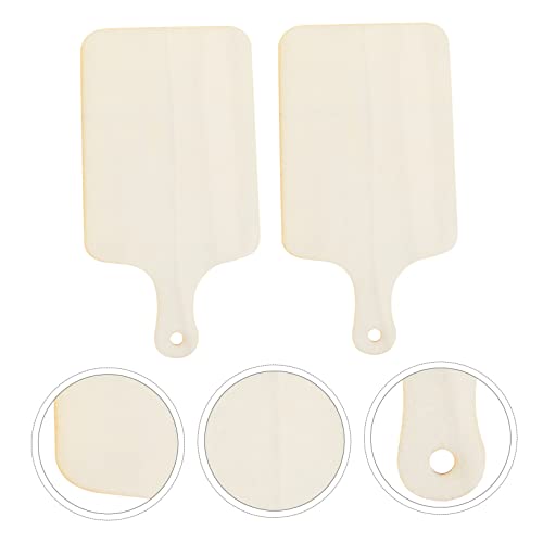 COHEALI 2pcs Diy Tray Pizza Tools Ketchup Bottles Squeeze Small Serving Board Pizza Paddle 14 Inch Unfinished Wood Paddle Unfinished Cutting Board COHEALI