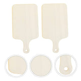 COHEALI 2pcs Diy Tray Pizza Tools Ketchup Bottles Squeeze Small Serving Board Pizza Paddle 14 Inch Unfinished Wood Paddle Unfinished Cutting Board COHEALI