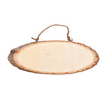 6 Pack 13 Inch Oval Wood Slice Basswood Plaque Hanging Signs for Burning Painting Crafts Cregugua