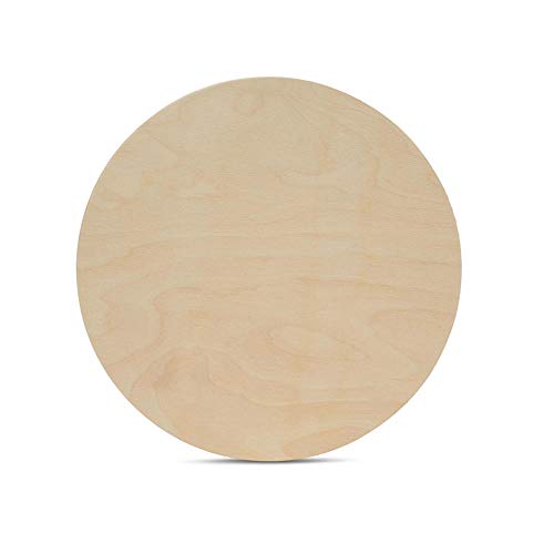 Wood Circles 11 inch 1/2 inch Thick, Unfinished Birch Plaques, Pack of 1 Wooden Circle for Crafts and Blank Sign Rounds, by Woodpeckers Woodpeckers