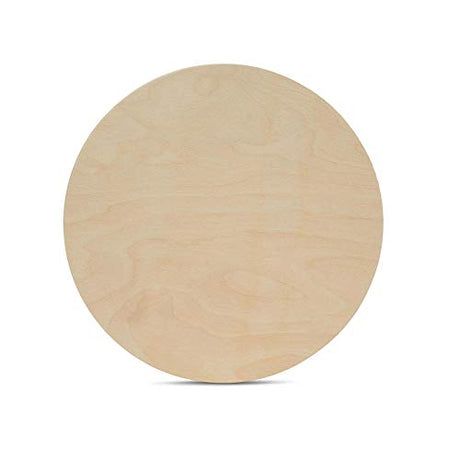 Wood Circles 11 inch 1/2 inch Thick, Unfinished Birch Plaques, Pack of 1 Wooden Circle for Crafts and Blank Sign Rounds, by Woodpeckers Woodpeckers