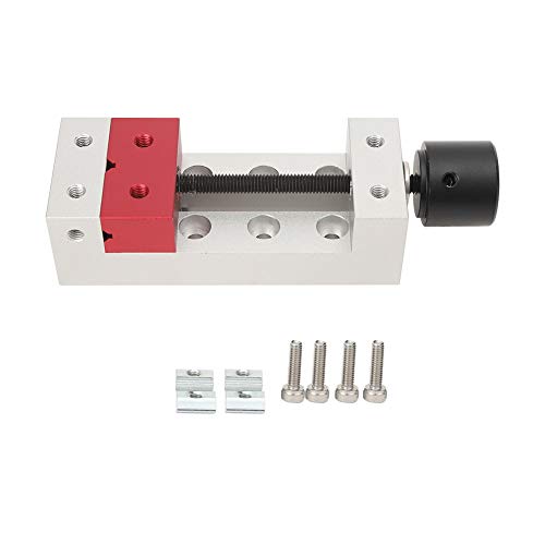 Fafeicy 50mm Mini Aluminum Flat Clamp Table Bench Vise Drill Press Vice Fixing Tool, Bench Vice Fafeicy
