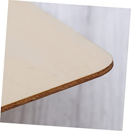 NOLITOY 5pcs Pieces Wood Pieces Plywood Sheet DIY Crafts Unfinished Wooden Piece DIY Wood Piece Square Wood Slice Wood Chips Decorate Bamboo Square NOLITOY