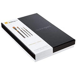 KINGART Original Gold Series Premium Golden Taklon Multimedia Artist Brushes, Painting Tools for Oil, Acrylic, Watercolor and Gouache, Gift Box, Set KINGART