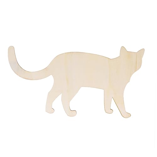 TEHAUX Unfinished Wood Cutouts Wood Chips for Crafts Unfinished Wood Ornaments Wooden red Deer Graffiti TEHAUX