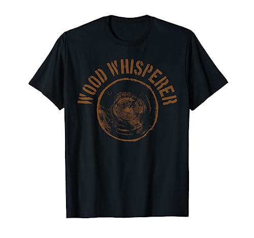 Vintage Wood Whisperer Lumberjack Woodworker Gift T-Shirt - WoodArtSupply