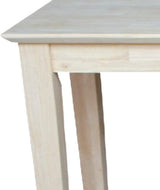 International Concepts Shaker Sofa Table, Unfinished IC International Concepts