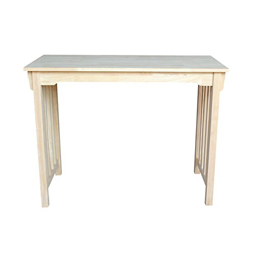 International Concepts Counter Height Mission Table, 24 by 48-Inch, Unfinished IC International Concepts