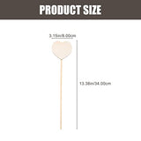 STOBOK Princess Fairy Wand Stick: 8PCS Unfinished Wooden DIY Crafts Heart Shaped Magical Wand for Girls Art Show Cosplay Costume Party STOBOK
