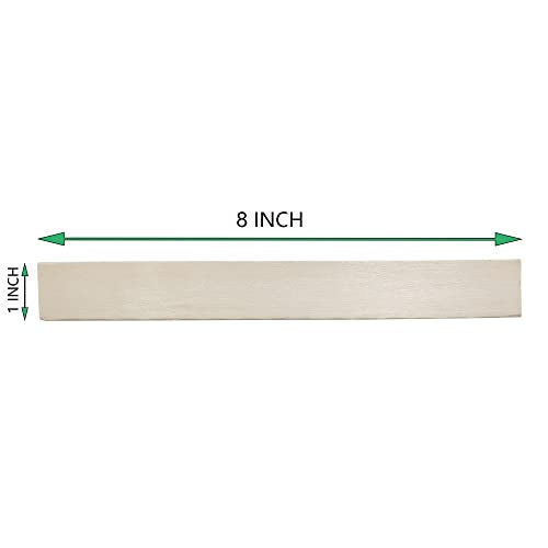 8 Inch 50PCS Popsicle Sticks for Crafts, Jumbo Craft Sticks Wooden Paint Stick for Arts & Craft Projects & DIY Projects & Ice Cream, Waxing, Mixing CR CHRWLIN