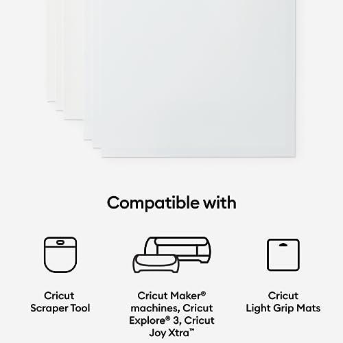 Cricut Waterproof Sticker Paper - US Letter Size (8.5in x 11in), Sticker Paper for Printer, Compatible with Cricut Maker, Explore 3, & Cricut Joy Cricut