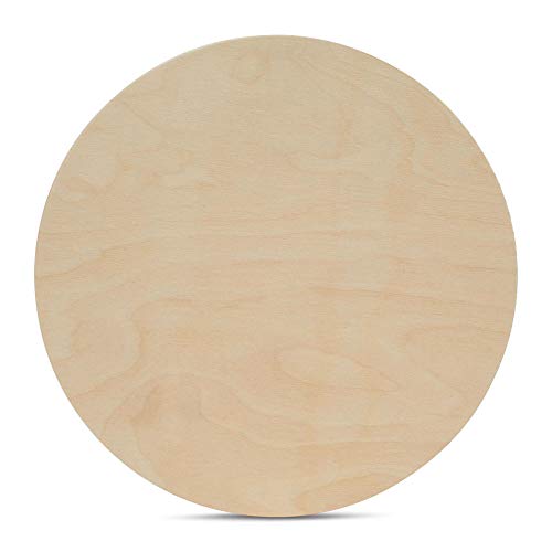 Wood Circles 18 inch 1/2 inch Thick, Unfinished Birch Plaques, Pack of 1 18 inch Wood Circle for Crafts and Blank Sign Rounds, by Woodpeckers Woodpeckers