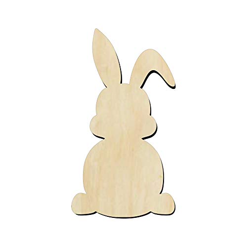 3 Pack of 6 inch Bunnies, Easter Bunny cutouts, Unfinished Bunny wood cutout, DIY Craft wooden cutout WoodArtSupply