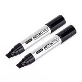 ZEYAR Permanent Marker Pens, JUMBO Size, Aluminum Barrel, Set of 2, Premium Waterproof & Smear Proof Markers, Quick Drying, Writes on most surfaces ZEYAR