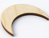 Moon Halloween Unfinished Wood Laser Cut Out Cutout Shape Crafts Sign DIY Ready to Paint or Stain Texan Wood Crafts