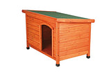 TRIXIE Pet Products Dog Club House, Large,Glazed Pine,40.75x26.75x28.25 Inch (Pack of 1),39552 TRIXIE