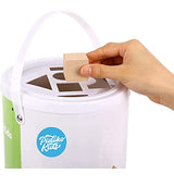 Pidoko Kids Wooden Blocks - 100 Pcs - Building Blocks for Toddlers - Includes Storage Container with Shape Sorter Lid - Natural Beech Wood Blocks - Pidoko Kids