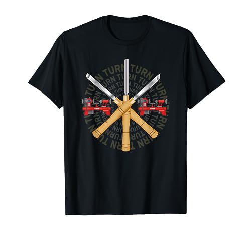 Ultimate Woodturner's T-shirt with Lathe Chisel Gouge Skew - WoodArtSupply