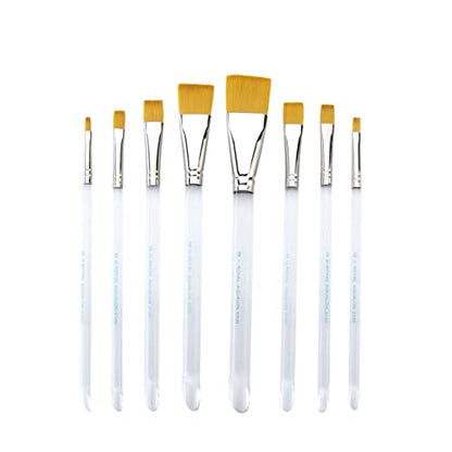 Aqualon Royal & Langnickel Flat & Shader Artist Brush Set, 8-Piece - WoodArtSupply