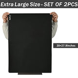 Sapid 2Pcs Thick Silicone Mat for Crafts, Nonstick Silicon Sheet for Epoxy Resin, Jewelry Mold Casting, Art Painting Mats, Food Grade Pastry Mat, SAPID