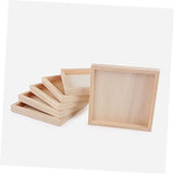 Unomor 8 Pcs Toys Puzzle Wooden Trays Unfinished Wood Serving Unfinished Wood Tray Unfinished Wooden Tray Toy Holder Wood Serving Tray Sundries Unomor