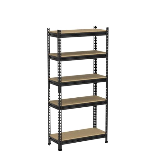 PrimeZone Storage Shelves 2 Pack 5 Tier Adjustable Garage Storage Shelving, Heavy Duty Metal Storage Utility Rack Shelf Unit for Warehouse Pantry PrimeZone