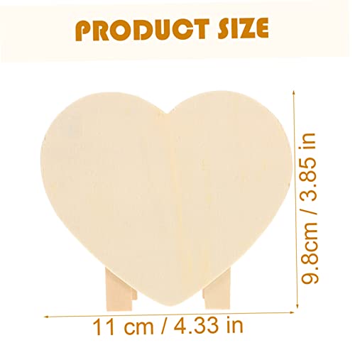 Abaodam 4pcs DIY Piggy Bank Unfinished Wood Toys to Paint Change Holder Case Coin Storage Jar Large Piggy Bank Wooden Money Bank Heart Shaped Piggy Abaodam