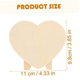 Abaodam 4pcs DIY Piggy Bank Unfinished Wood Toys to Paint Change Holder Case Coin Storage Jar Large Piggy Bank Wooden Money Bank Heart Shaped Piggy Abaodam