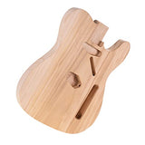 LANRU T02 Unfinished Electric Guitar Body Sycamore Wood Blank Guitar Barrel for Electric Guitars DIY Parts LANRU