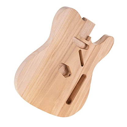 LANRU T02 Unfinished Electric Guitar Body Sycamore Wood Blank Guitar Barrel for Electric Guitars DIY Parts - WoodArtSupply