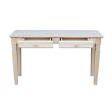 International Concepts Java Sofa Table with 2 Drawers, Unfinished IC International Concepts