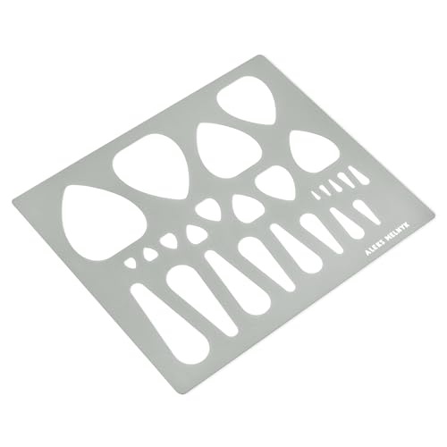 Aleks Melnyk #205 Metal Stencil for Jewelry, Shape Earring Teardrops Cutouts Stencil, Lapidary Template for Cabochons, Tear Drop, Jewelry making - WoodArtSupply