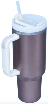 STANLEY Quencher H2.0 FlowState Tumbler 40oz - ROSE QUARTZ GLOW Exclusive, 5.82''x12.3'' STANLEY