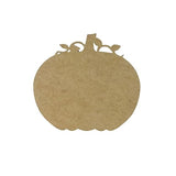 Fall Pumpkin with Curly Vines, Fall Shape, MDF Wooden Craft, Unfinished Craft, Build-A-Cross Build-A-Cross