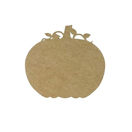 Fall Pumpkin with Curly Vines, Fall Shape, MDF Wooden Craft, Unfinished Craft, Build-A-Cross Build-A-Cross