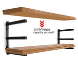 CLEAR STYLE Lumber Storage Rack and Wood Organizer Heavy Duty Metal Rack with 3-Level Wall Mount Levels up to 360LBS Perfect for Garage Storage 1 CLEAR STYLE