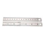 15cm 6 Inch Stainless Steel Straight Ruler Precision Double Sided Drafting Metal Rulers for Measuring Tool Generic