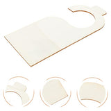 EXCEART 10pcs Unfinished Wood Door Sign Blank Wooden Hanger Plaque Graffiti Wood Chip Blank Wood Slices DIY Craft Project Message Notes Memo Board EXCEART