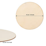 50PCS Unfinished Blank Wood Pieces, 4 x 4 Inch Natural Wooden Slices Cutouts for DIY Crafts Pyrograph Painting Staining Burning Engraving Carving LepoHome